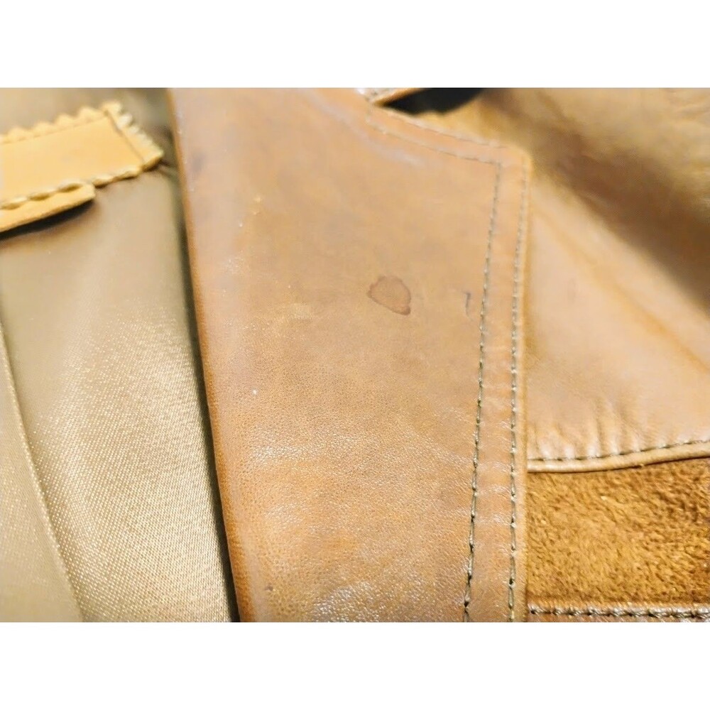 VTG NAPA Y ANTE SKIN GEAR CALIFORNIA PATCHWORK WOMENS S/M LEATHER TRENCH COAT - Picture 6 of 13